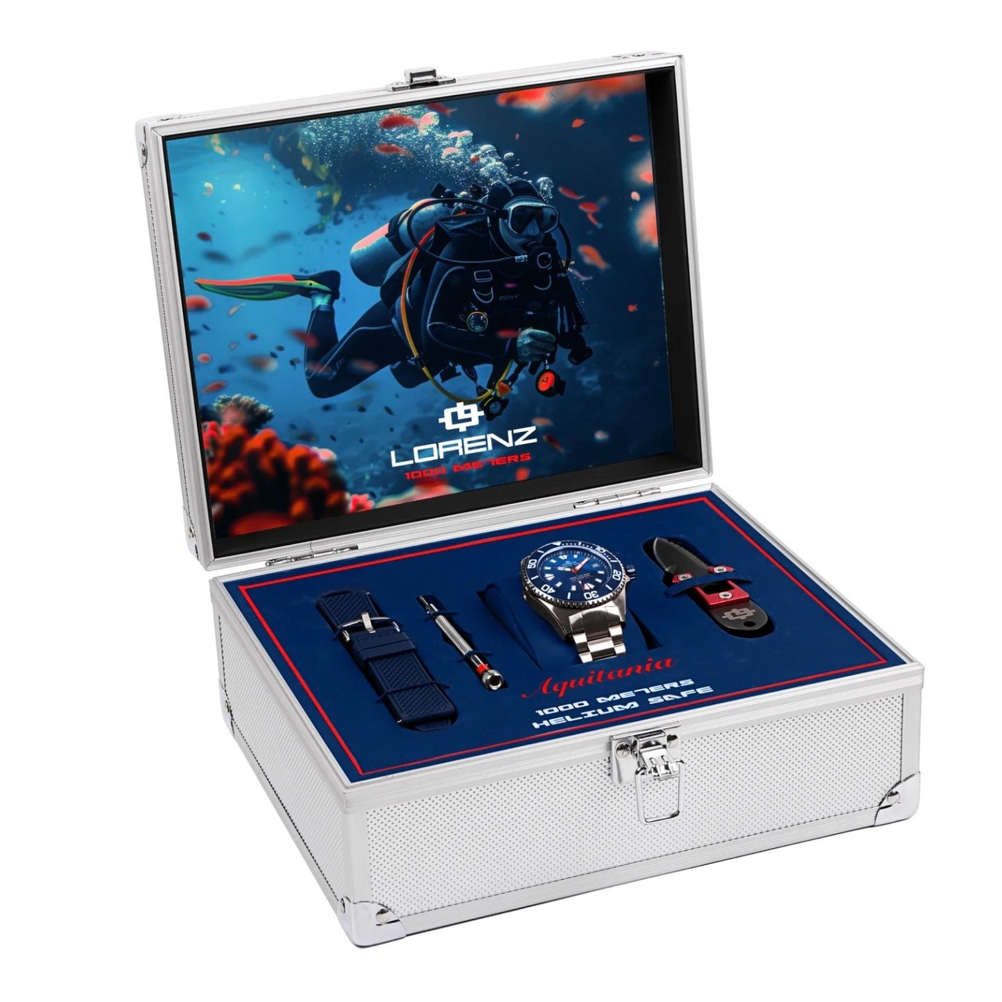 Lorenz orologio 1000 MT Aquitania Mop blu