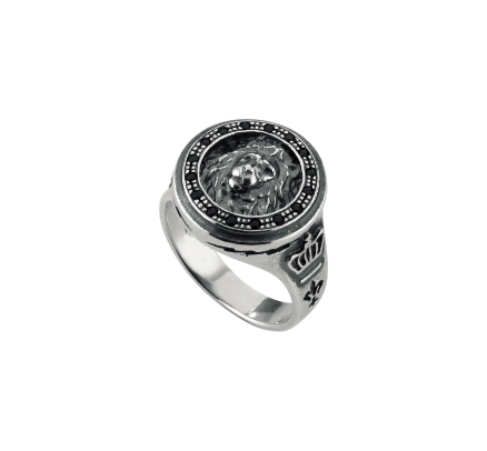 ANANDA ANELLO 925 - AN22N – Testa di Leone