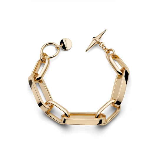 Unoaerre bracciale in catena forzatina dorata