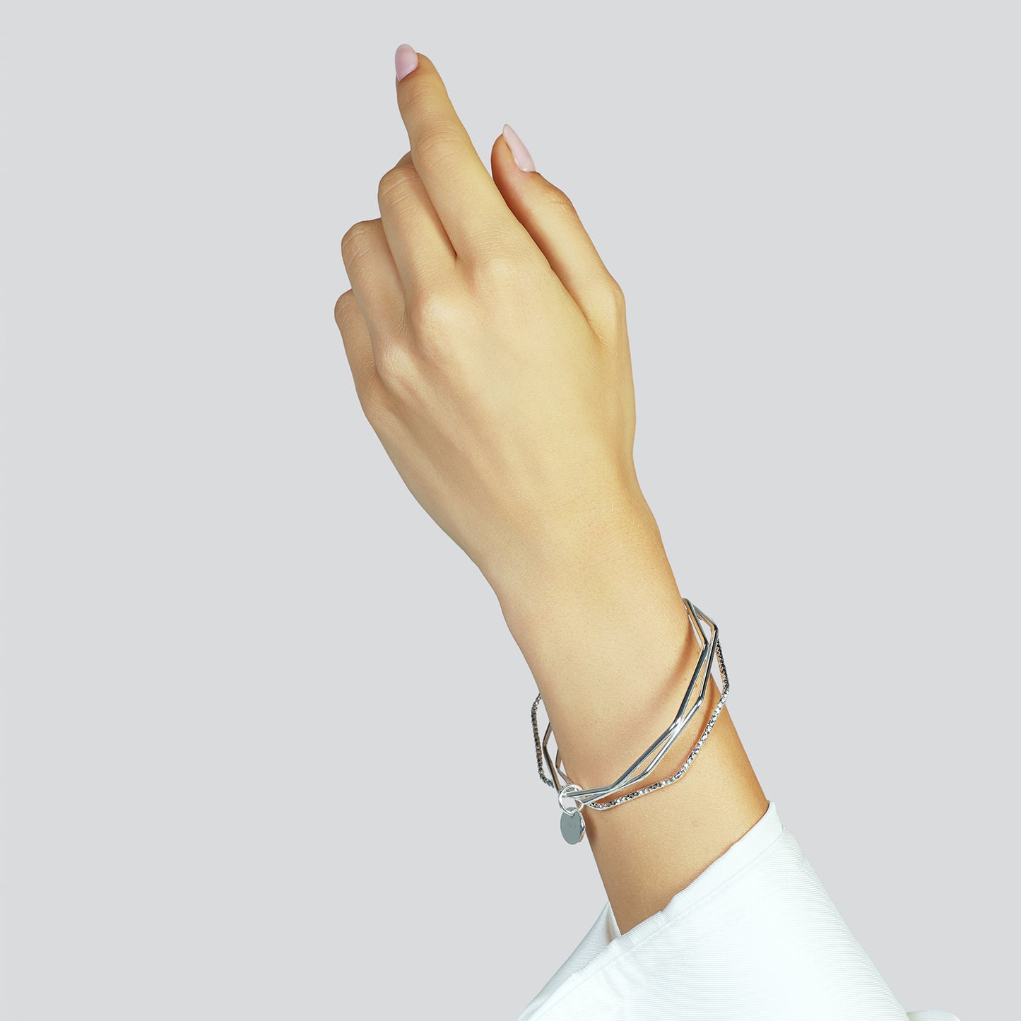 Unoaerre bracciale argentato 3 bangle