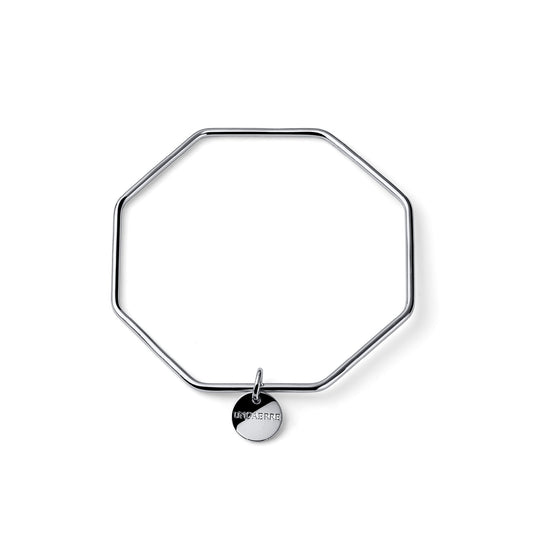 Unoaerre bracciale argentato bangle ottagonale