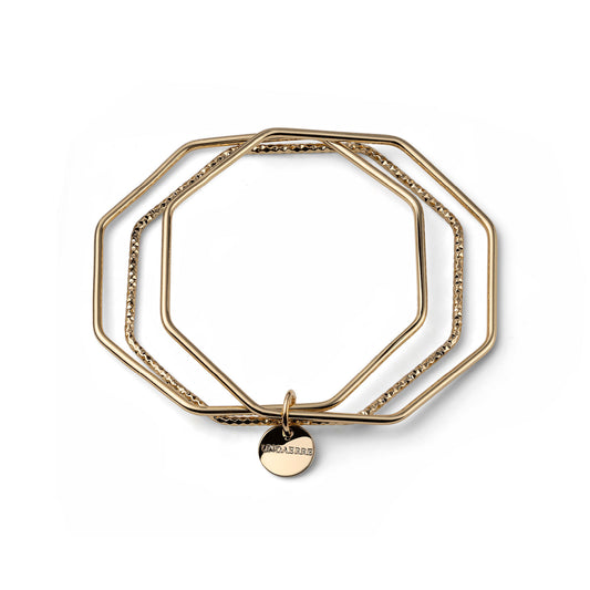 Unoaerre bracciale dorato 3 bangle