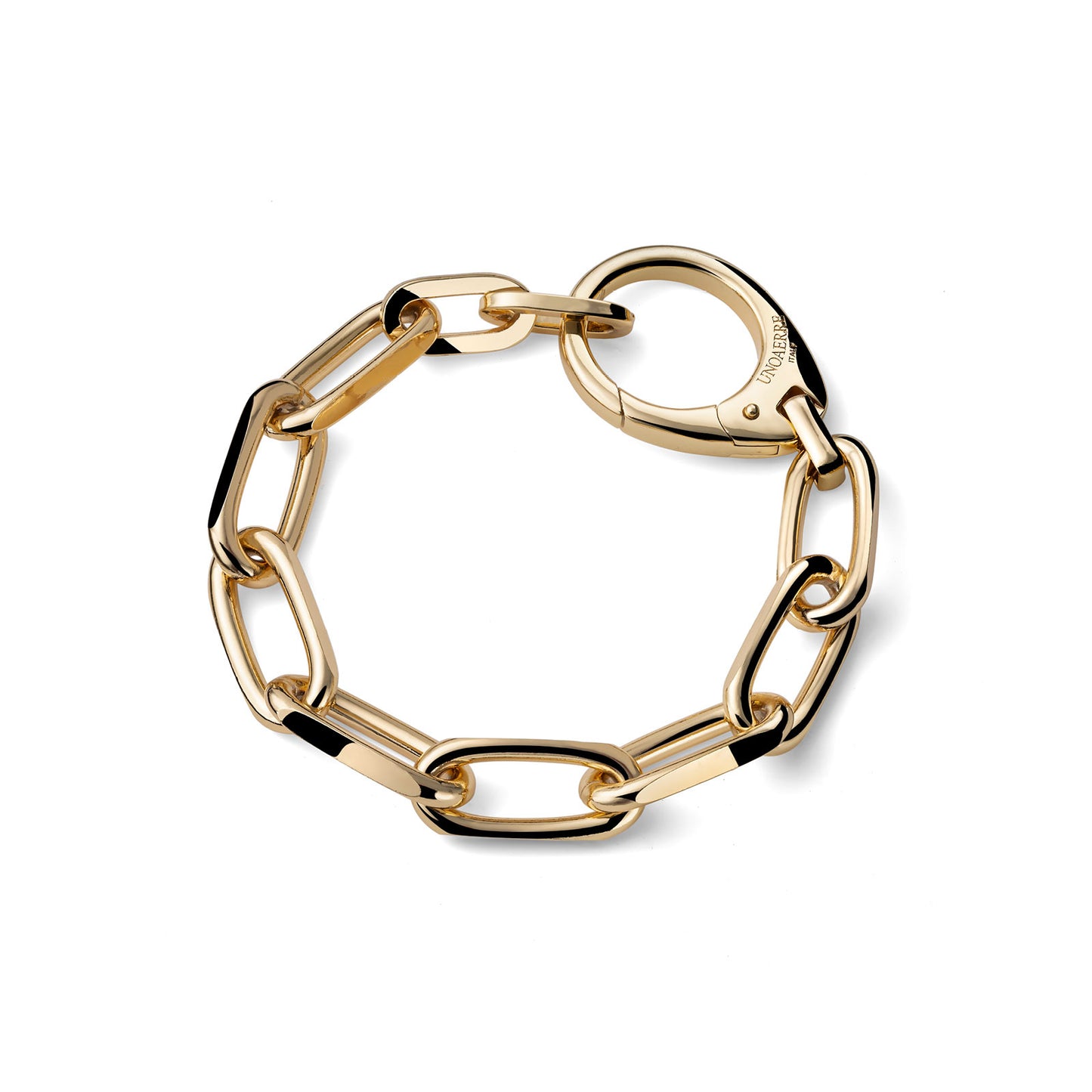 Unoaerre bracciale dorato chiusura maxi
