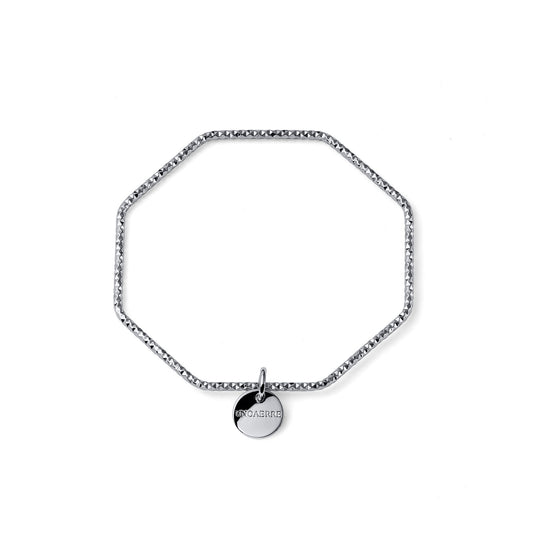 Unoaerre bracciale rigido argentato diamantato