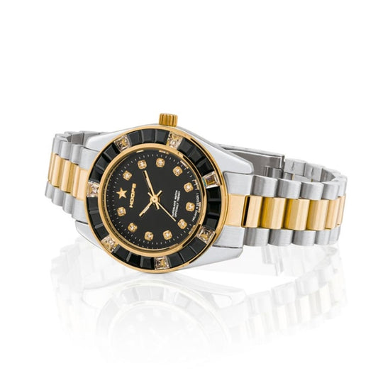 Hoops orologio Montecarlo silver e gold/nero, ref: 2644L-SG03