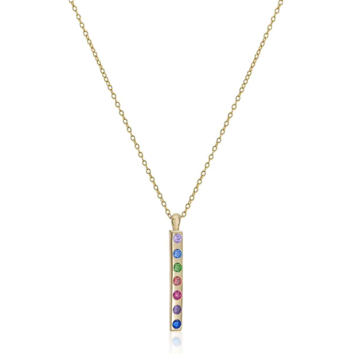 Lineargent collana con pietre d’argento disegno gemme multicolor