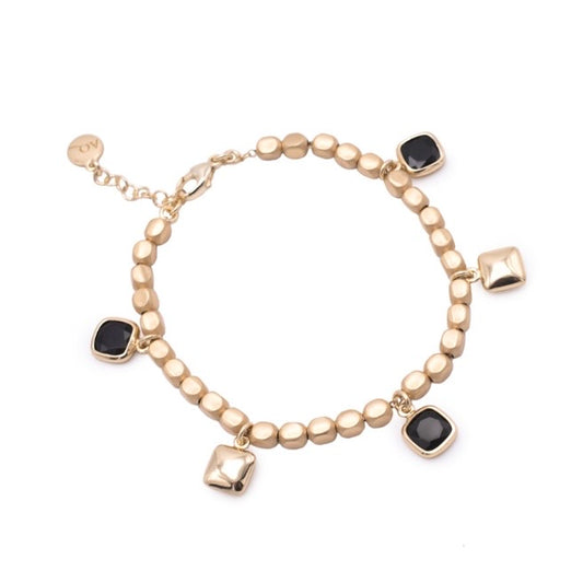 Aquaforte bracciale mignon con cubetti e charm