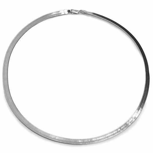 Lineargent collana corta in argento disegno snake grosso