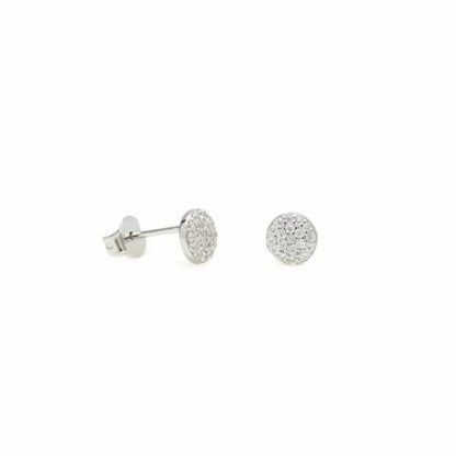 Lineargent orecchini piccoli brillanti argento motivo mini cerchio