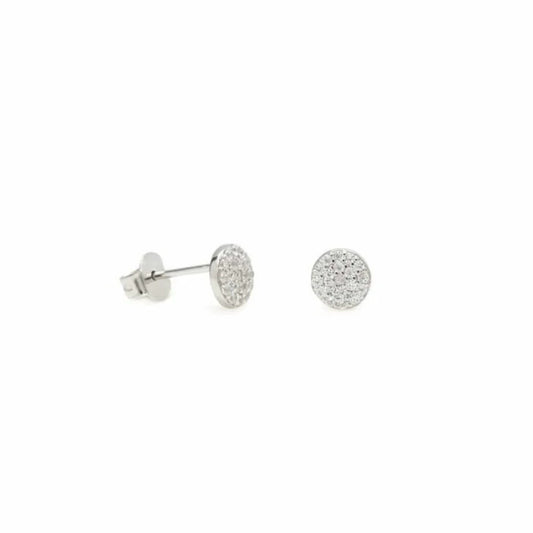 Lineargent orecchini piccoli brillanti argento motivo mini cerchio