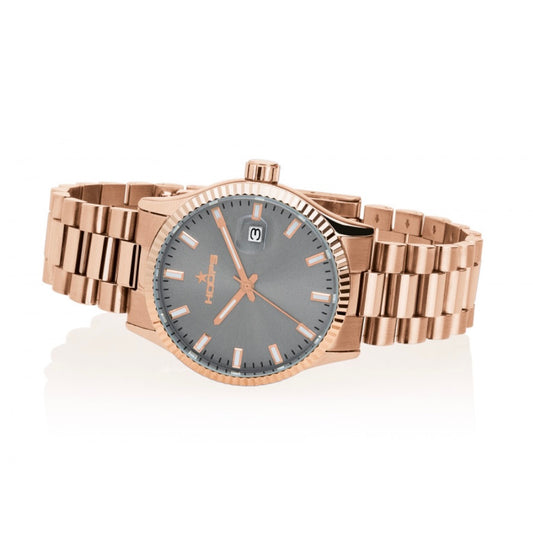 Hoops orologio luxury L gold antracite, ref: 2590LG03