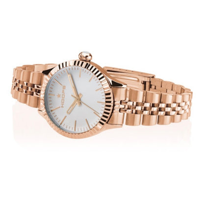Hoops orologio Luxury gold bianco, ref: 2560LG-08