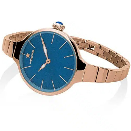 Hoops orologio Chérie MIDI Rose Gold blu, ref: 2584LC-RG09