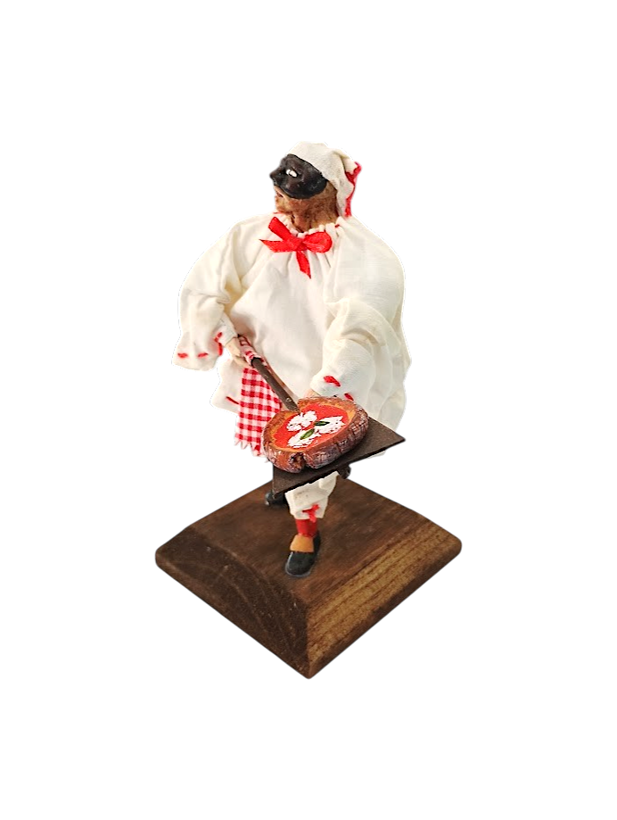 Pulcinella Pizzaiolo in Ceramica – h 16 cm