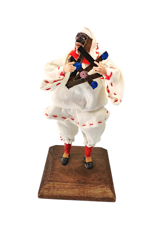 Pulcinella Musicista in Ceramica – 18 cm | Triccheballacche