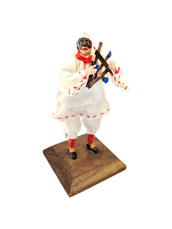 Pulcinella Musicista in Ceramica – 18 cm | Triccheballacche