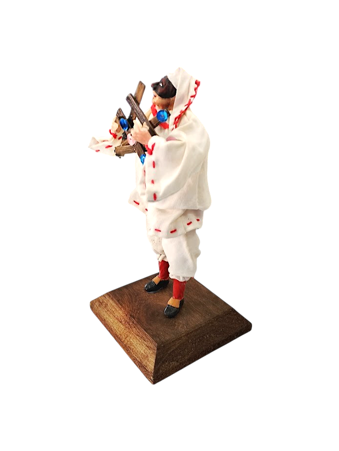 Pulcinella Musicista in Ceramica – 18 cm | Triccheballacche