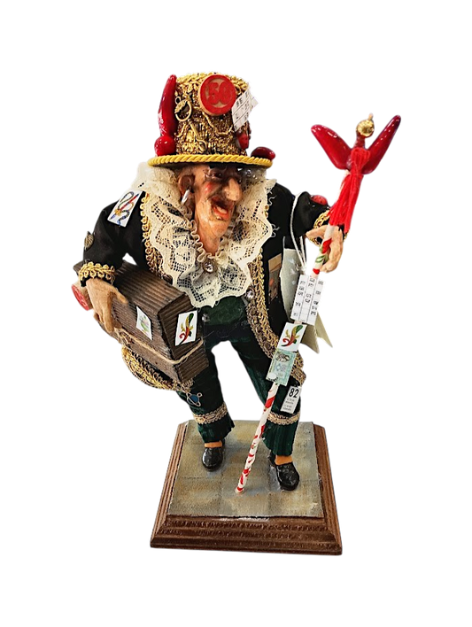 Gobbo Vestito con Valigia (Scartellato Sciò-Sciò) – H.30 cm