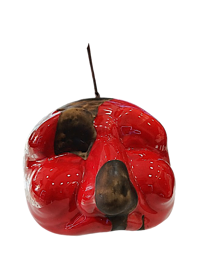 Maschera di Pulcinella – Ceramica Rossa | h.12