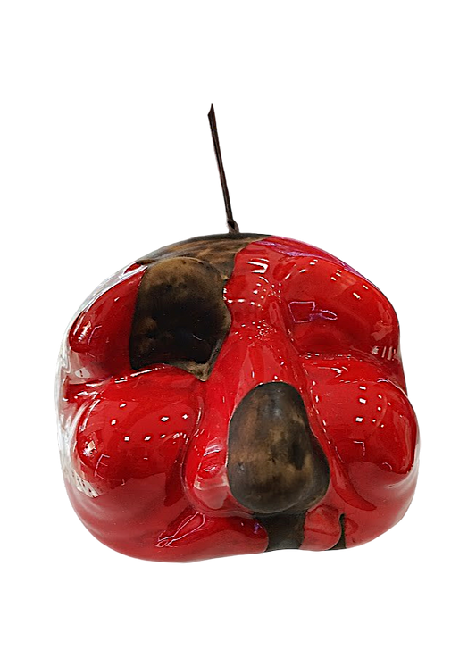 Maschera di Pulcinella – Ceramica Rossa | h.12