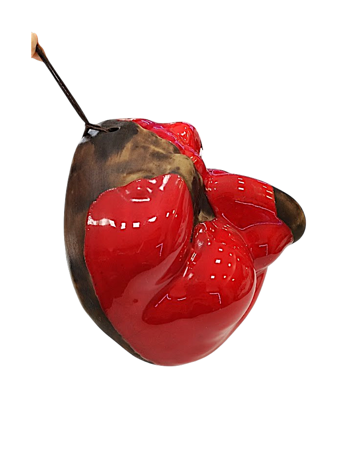 Maschera di Pulcinella – Ceramica Rossa | h.12