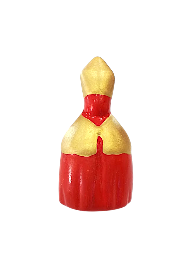 San Gennaro h.10 in ceramica rossa – Tradizione, protezione e identità napoletana
