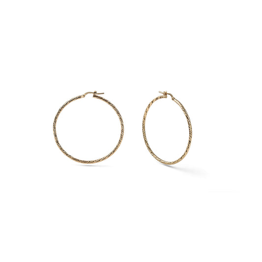 Unoaerre orecchini a cerchio diamantati maxi