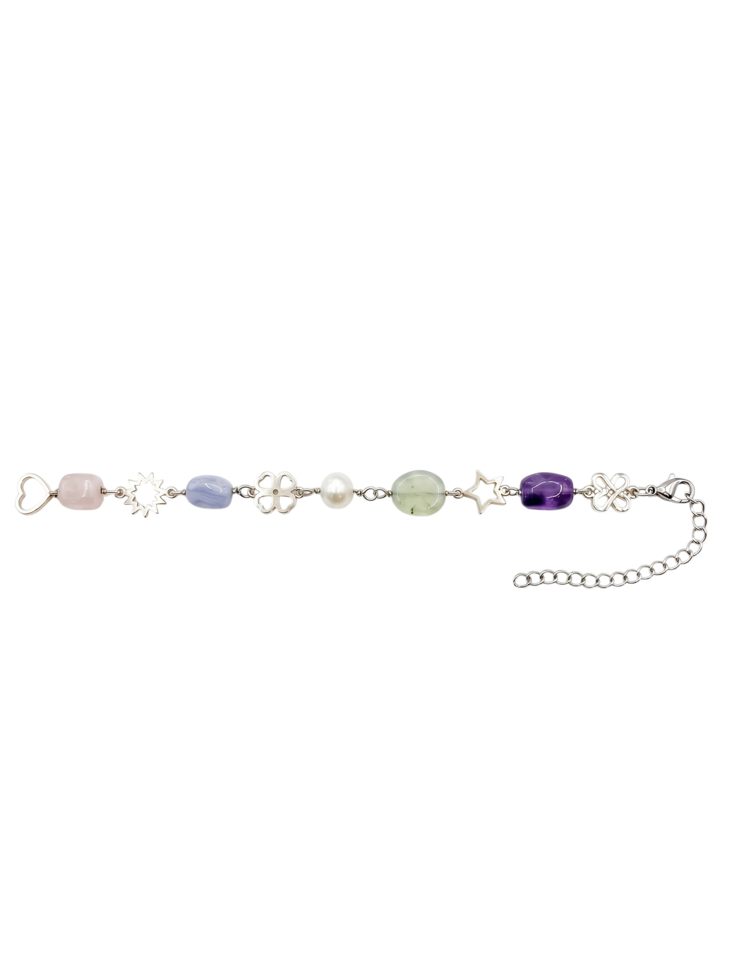Collezione Lucky – Bracciale Pietre Naturali e Simboli Portafortuna