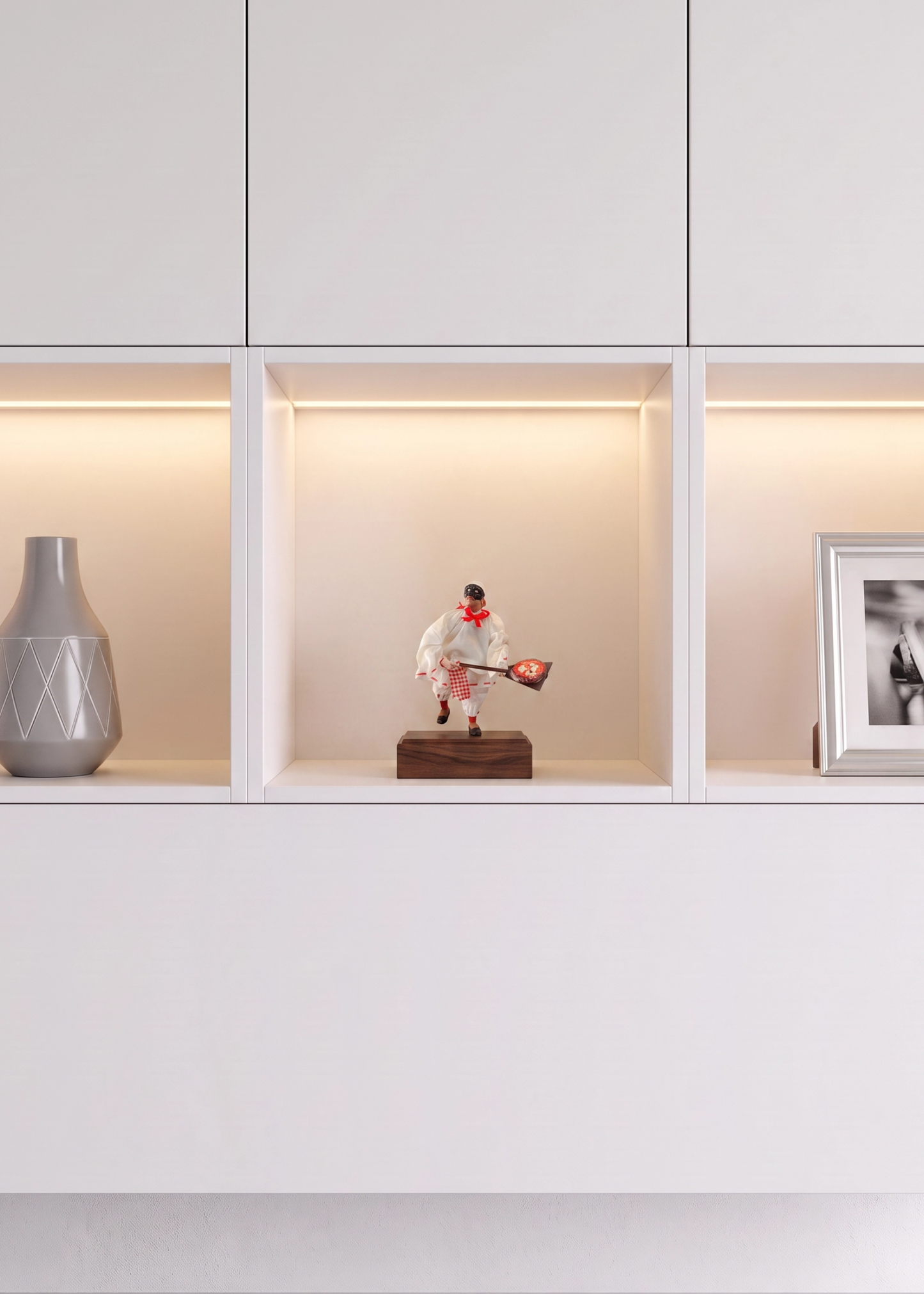 Pulcinella Pizzaiolo in Ceramica – h 16 cm