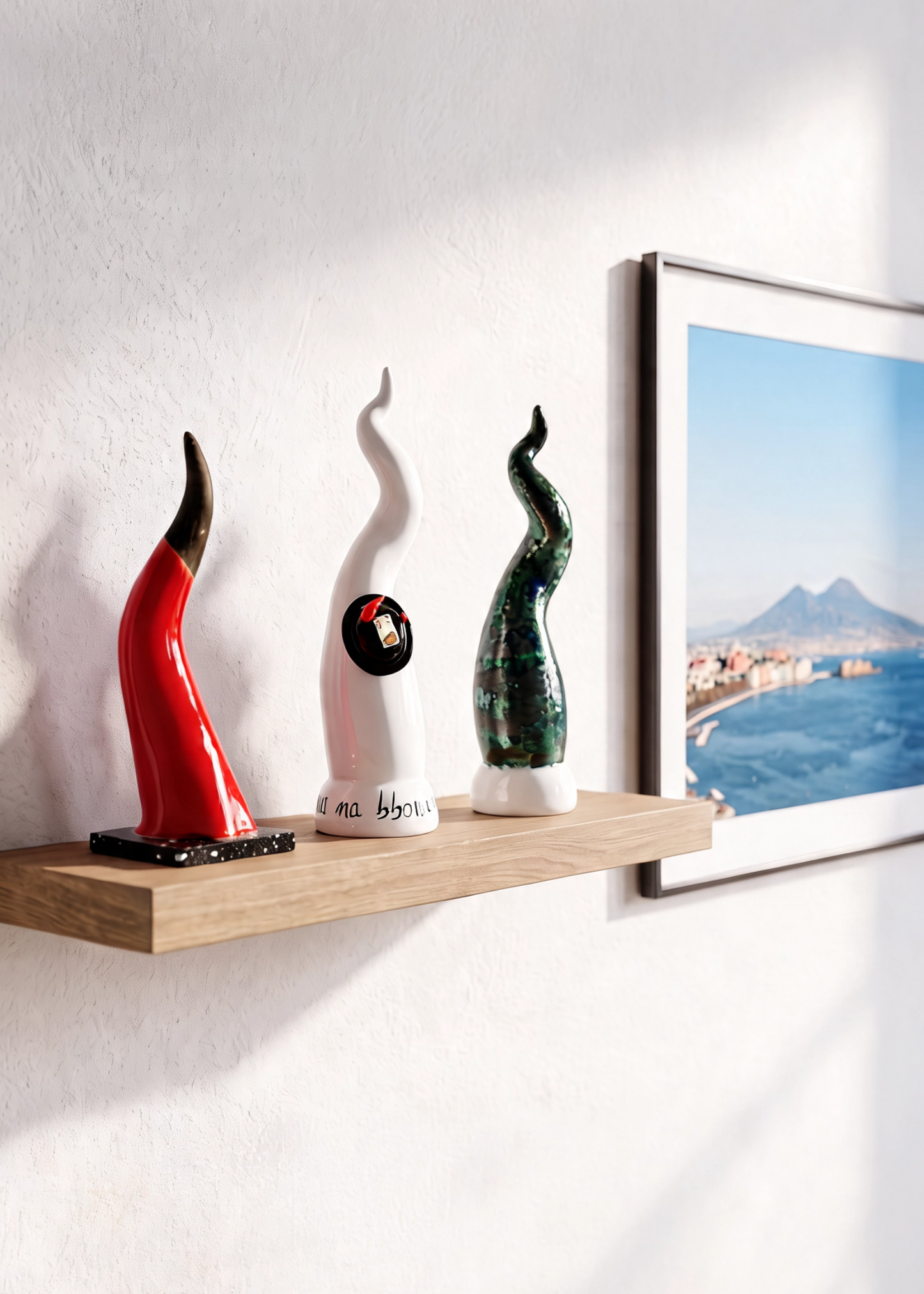 Corno Scaramantico in Ceramica Rossa –  33 cm