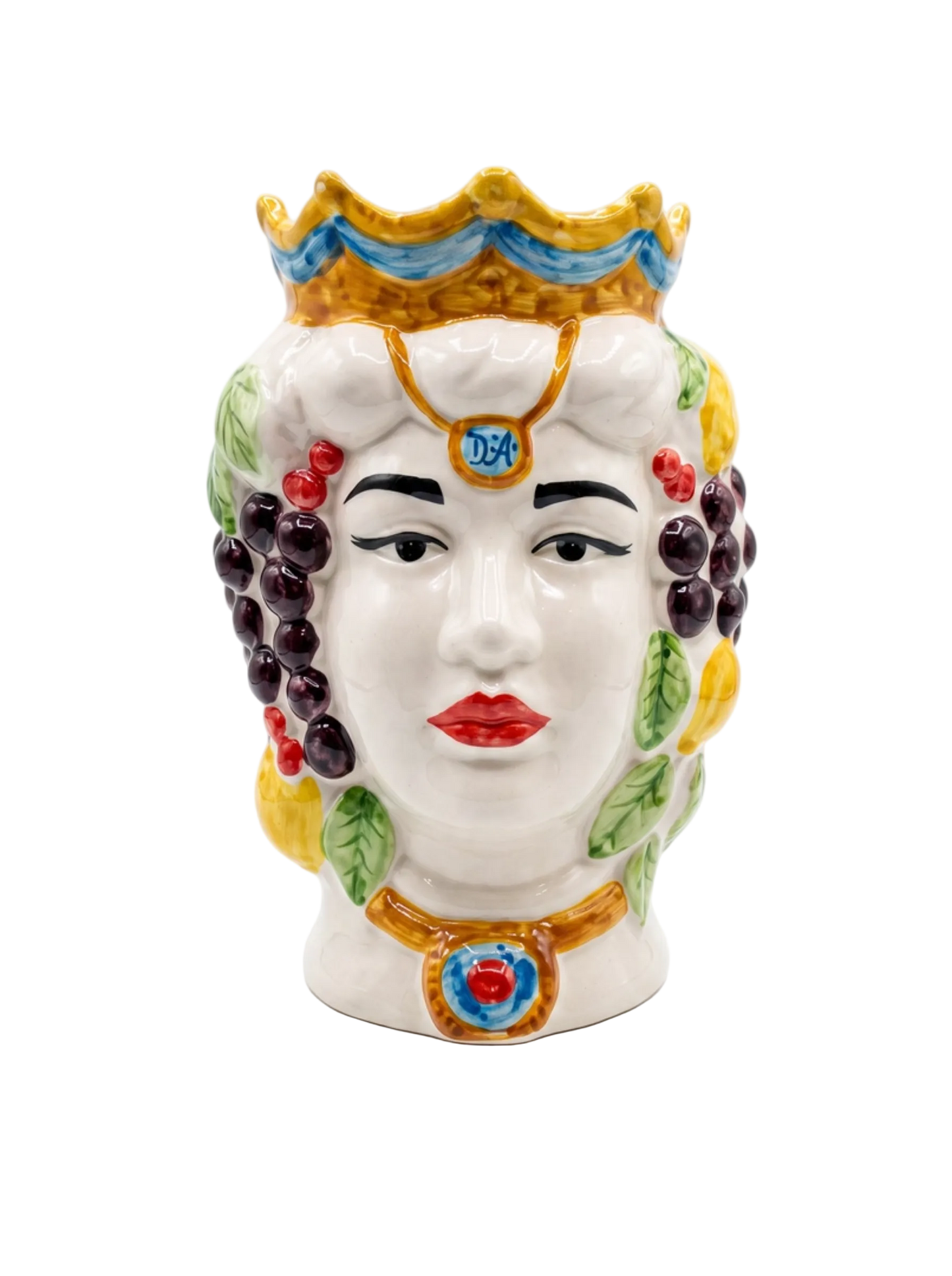 Testa di Moro in Ceramica Bianca – 18 cm