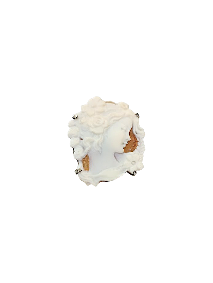 Anello in Cameo Sardonica Sfioccato – Argento 925, Incisione a Mano