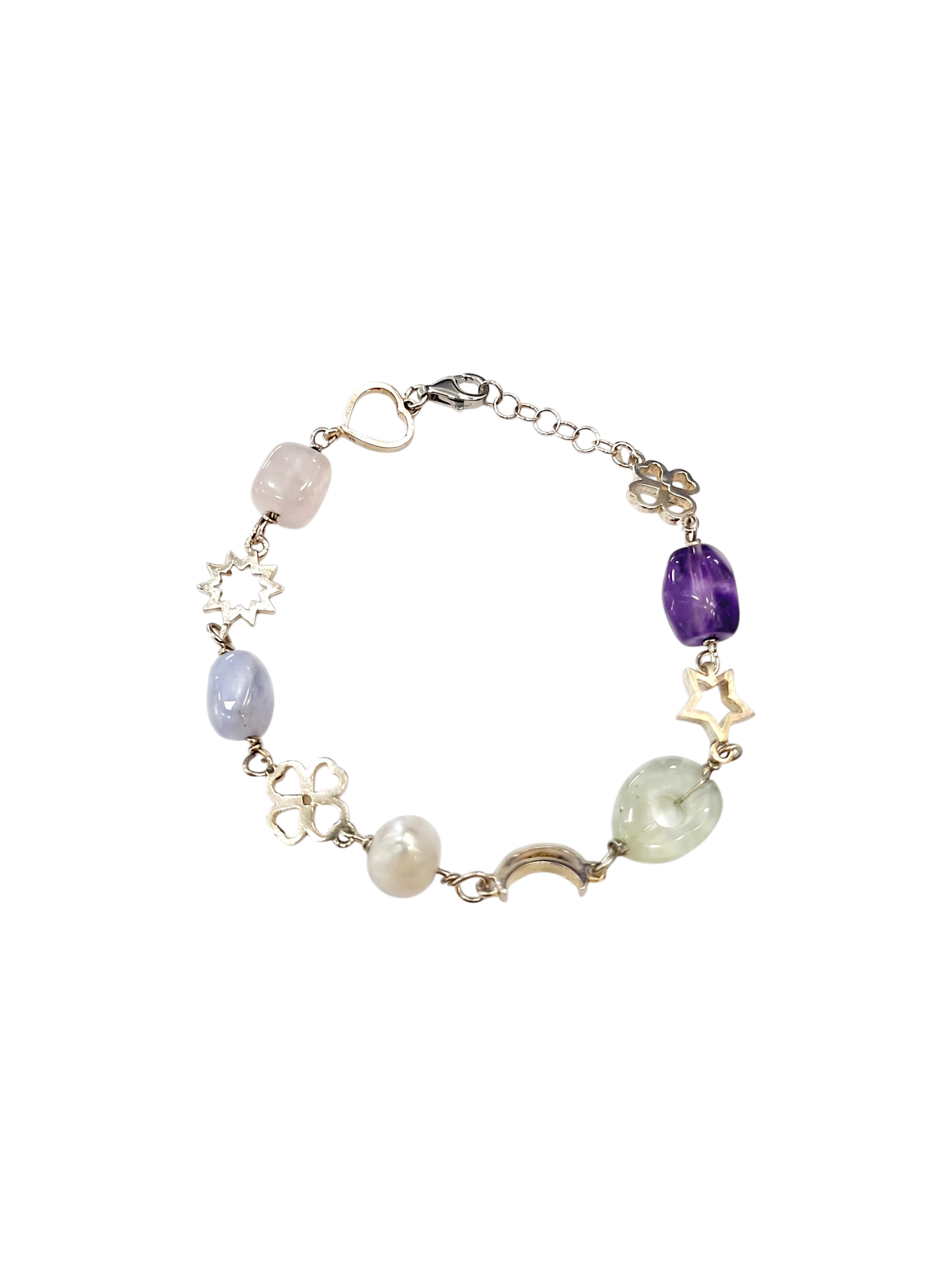 Collezione Lucky – Bracciale Pietre Naturali e Simboli Portafortuna